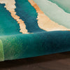 Nourison Prismatic Rug PRS30 Emerald hand-tufted rug with a cut pile