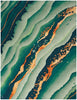 Nourison Prismatic Rug PRS30 Emerald modern rug made with an abstract design
