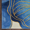 Nourison Prismatic Rug PRS32 Blue Gold perfect for bedrooms and living rooms, use