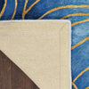 Nourison Prismatic Rug PRS32 Blue Gold with a cotton backing