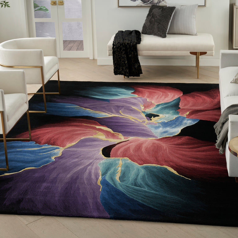 Nourison Prismatic Rug PRS34 Black