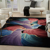 Nourison Prismatic Rug PRS34 Black lifestyle picture in the living room