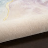 Nourison Prismatic Rug PRS34 Ivory handtufted rug with a cut pile