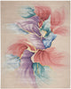 Nourison Prismatic Rug PRS34 Ivory with an abstract floral pattern