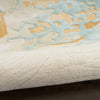 Nourison Prismatic Rug PRS36 Sand Blue hand-tufted rug with a cut pile
