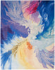 Nourison Prismatic Rug PRS37 Blue Multicolour an abstract rug