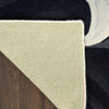 Nourison Prismatic Rug PRS41 Ivory Black with a cotton and polyester backing