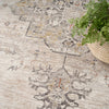 Nourison Rug Antique Fusion ANF01 Ivory Charcoal close top view picture of the rug pattern