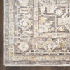 Nourison Rug Antique Fusion ANF01 Ivory Charcoal close view picture of the rug corner
