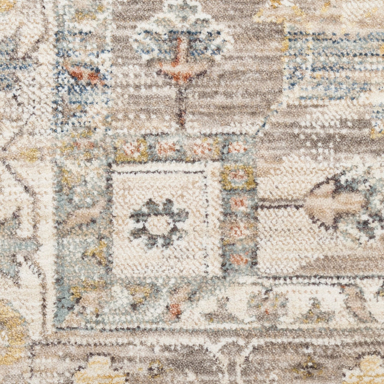 Nourison Antique Fusion Ivory Multicolor Damask Rug – Persian Style