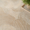Nourison AVRA AVR01 Taupe Rug close top view picture of the pattern and color shade of the rug