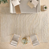 Nourison Graceful GRU01 Beige Rug top view life style picture