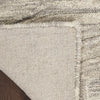 Nourison Graceful GRU01 Grey Rug close view picture of the backing of the rug
