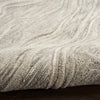 Nourison Graceful GRU01 Grey Rug close view picture of the high-low pile