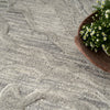 Nourison Graceful GRU01 Grey Rug close view picture of the pattern and color hue