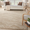 Nourison Graceful GRU01 Taupe Rug life style picture