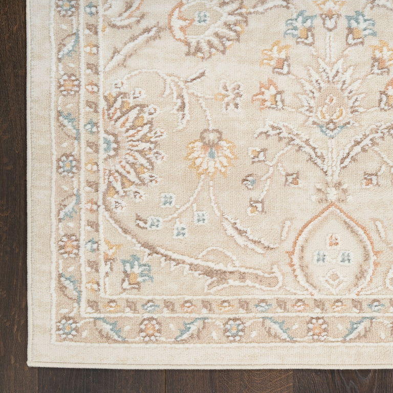 Nourison Isla ISL01 Ivory Damask Traditional Rug – Elegant Style