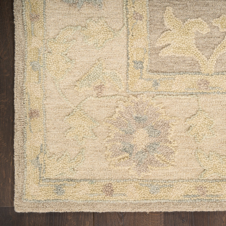 Nourison Maison Taupe Ivory Floral Rug – Handmade Botanical Rugs