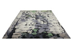 Nourison Prismatic PRS03 Charcoal Rug horizontal projection of the rug on the white background