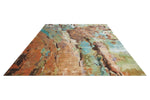 Nourison Prismatic PRS09 Multicolor Rug rug horizontal projection on the white background