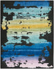 Nourison Prismatic PRS23 Black Multicolor Rug front view picture of the rug design