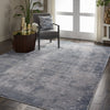 Nourison Rustic Texture Rug RUS05 Grey lifestyle picture in the living room