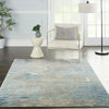 Nourison Solace Rug SLA01 Ivory Grey Blue lifestyle picture in the living room