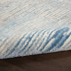 Nourison Solace Rug SLA01 Ivory Grey Blue with a soft cut pile