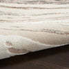 Nourison Sustainable Trends Rug SUT05 Beige Grey machine-made rug with a lw & high cut pile