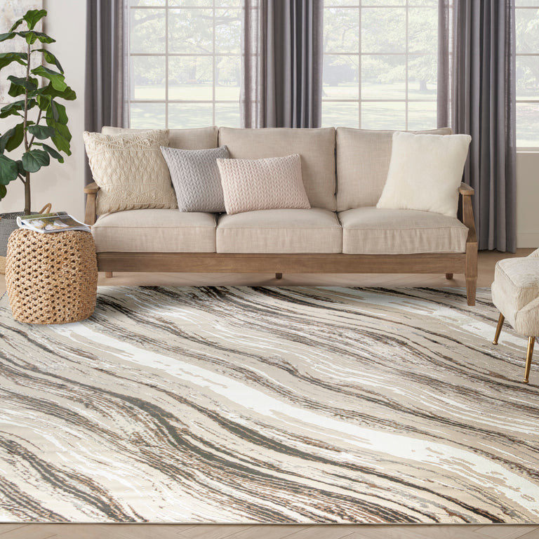 Nourison Sustainable Trends Rug SUT05 Beige Grey
