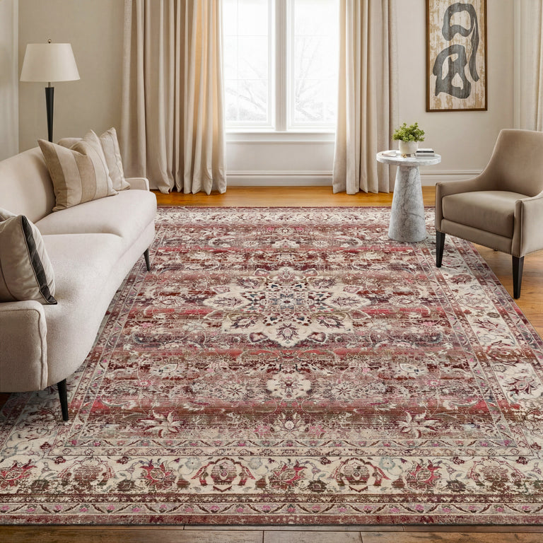 Nourison Vintage Kashan Rug VKA01 Red