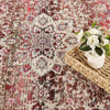 Nourison Vintage Kashan Rug VKA01 Red close-up view picture of the color shade
