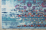 Nourison Vintage Kashan Rug VKA02 Blue with a bordered ends