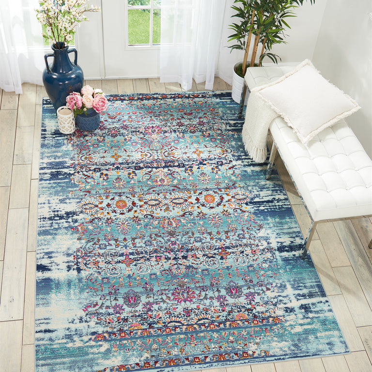 Nourison Vintage Kashan Rug VKA02 Blue