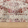 Nourison Vintage Kashan Rug VKA07 Red Ivory with a bordered ends