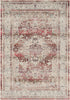 Nourison Vintage Kashan Rug VKA07 Red Ivory picture of the rug damas design