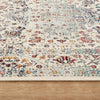 Nourison Vintage Kashan Rug VKA10 Teal mae in a neutral ivory and light teal color shades
