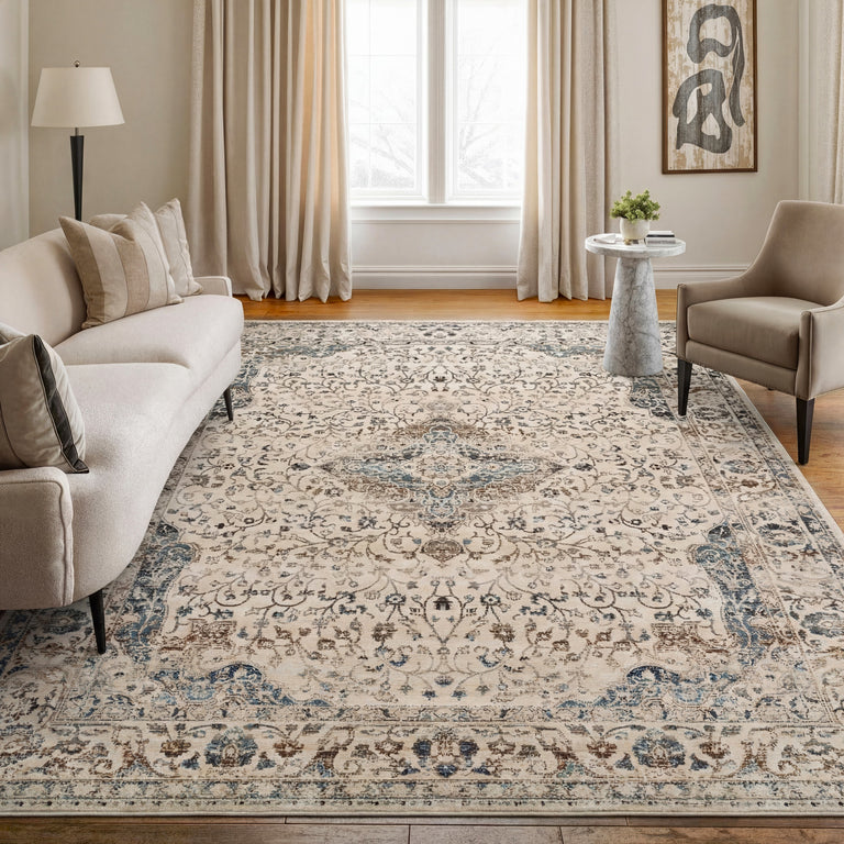 Nourison Vintage Kashan Rug VKA14 Ivory