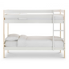 Contemporary bunk bed ideal for shared spaces.