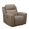 Novarra 1 Seater Electric Recliner Chair in mocha