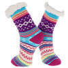 Nuzzles Ladies Nordic Stripe in a purple design