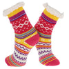 Nuzzles Ladies Nordic Stripe in a red design