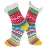 Nuzzles Ladies Nordic Stripe in a reen design