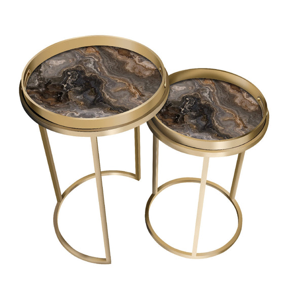 Nyra Nest of Two Tray Tables picture on the white background