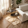 Nyra Sofa Tables Set of 2 Gold lifestyle picture