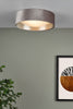 Nysa 2 Light Flush Light Mink life style picture