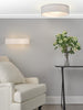 Nysa 2 Light Flush Light White life style picture