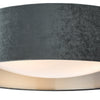 Nysa 3 Light Flush Light Dark Grey close view picture of the shade