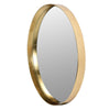 Odele Gold Leaf Round Mirror side view picture of the mirrors