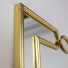 Odessa Square Mirror Gold 80cm close view picture of the frame